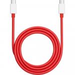 OUTLET: Kabel ładujący / przesyłający dane, OnePlus SuperVOOC USB-C - USB-C, 12A, 150W, 1 m, czerwony