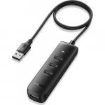 HUB Ugreen rozdzielacz USB - 4x USB 3.0 Gen 1 z portem zasilania USB-C, czarny