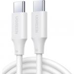 Kabel do szybkiego ładowania i przesyłania danych Ugreen 100W USB-C do USB-C, PD, QC, 1 m, biały