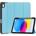 Etui Bizon Case Tab Lizard do Apple iPad 10 10.9 2022, błękitne