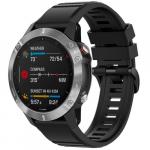 Silikonowy pasek Fixed Silicone Strap, QuickFit 22mm do Garmin Fenix 8 (47 mm) / E / 7 Pro / 7 / 6 Pro / 6, czarny