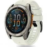 Pasek Tech-Protect Silicone Line, QuickFit 22 mm do Garmin Fenix 8 (47 mm) / E / 7 Pro / 7 / 6 Pro / 6, biały
