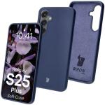 Silikonowe etui Bizon Soft Case do Galaxy S25 Plus, ciemnoniebieskie