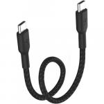 Kabel Belkin Boost Charge Braided USB-C do USB-C 15cm do Android Auto / Apple CarPlay, czarny