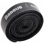 Taśma / rzep / organizer do kabli Baseus Rainbow Circle Velcro, 50 cm, czarna