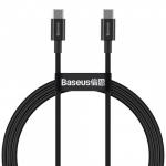 Kabel Baseus Superior 100W 5A USB-C do USB-C 1m, czarny