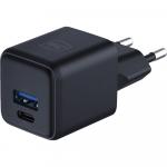Ładowarka sieciowa 3mk Hyper GaN Charger 20W, 1x USB-A QC 4+, 1x USB-C PD, czarna