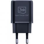 Ładowarka sieciowa 3mk Hyper Charger USB-A, USB-C QC 3.0, PD 20W, czarna