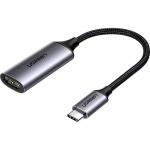 Adapter, przejściówka Ugreen 70444 USB-C (męski) - HDMI 2.0 (żeński) 4K@60 Hz Thunderbolt 3 do MacBook / PC, szary