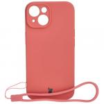 Etui Bizon Case Silicone do iPhone 15, brudny róż