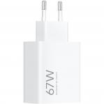 Ładowarka sieciowa Xiaomi HyperCharge 67W 1x USB-A, biała