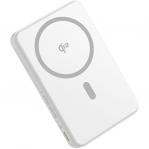 Powerbank indukcyjny Qi2 z kablem w zestawie, Baseus Airpow II do MagSafe, 10 000mAh, 22.5W, USB-C, USB-A, biały