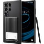 Etui Spigen Liquid Slot do Galaxy S24 Ultra, czarne-matowe