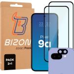 2x Szkło + szybka na aparat Bizon Edge 2 Pack do Pixel 9a