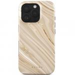 Etui Burga Full Glam Tough Magnetic do iPhone 16 Pro Max, beżowe wzorzyste