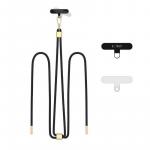 OUTLET: Uniwersalna smycz do telefonu, sznurek C2S Rope Crossbody Strap Tech Protect, czarna