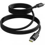 Kabel Baseus Tungsten Gold magnetyczny USB-C, 100W PD, 1m, czarny