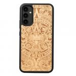 Drewniane etui do Galaxy A54 5G, Bewood Kalendarz Aztecki Aniegre