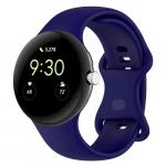 Silikonowy pasek Bizon Strap Watch Silicone S do Google Pixel Watch 3 (45mm), szafirowy