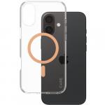 Etui CARE by PanzerGlass Urban Combat Case do MagSafe do iPhone 16 Plus, przezroczysto-brzoskwiniowe