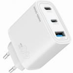 Ładowarka sieciowa GaN Mobile Origin Wall Charger MO13 40W, 1x USB-A / 2x USB-C, biała