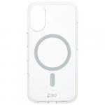 Etui Puro Impact Clear D3O Mag do iPhone 16, przezroczysto-białe