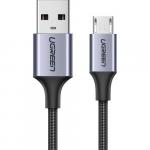 Kabel Ugreen USB - MicroUSB, 2m, 480 Mbps, szary