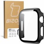 Etui ze szkłem Bizon Case, Case + Glass Set Apple Watch 41 mm, czarne