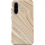 Etui Burga Full Glam Tough do Galaxy A56 5G, beżowe wzorzyste