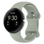 Silikonowy pasek Bizon Strap Watch Silicone S 41mm do Google Pixel Watch 3/Watch 2/Watch 1, khaki