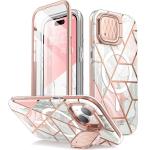 Etui pancerne Supcase i-Blason Cosmo Mag MagSafe SP Stand do iPhone 15 / 14 / 13, marmurowo-różowe