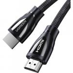 Kabel nylonowy Ugreen HD140 przewód HDMI 2.1, 8K / 60Hz, 3 m, czarny