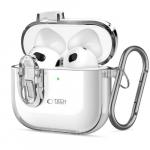 Etui Tech-Protect Slim Hook do Apple AirPods 4, przezroczyste