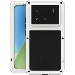 Etui pancerne + szkło LOVE MEI Powerful do Xiaomi 15, białe