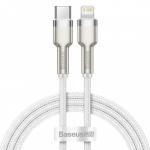 Kabel Baseus Cafule Metal USB-C do Lightning 20W 1m, biały
