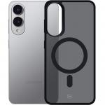 Etui 3mk Smoke MagCase do Galaxy S25 Edge, przydymione z czarną ramką