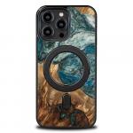 Drewniane etui do iPhone 14 Pro Max, Bewood Unique Planets Ziemia do MagSafe