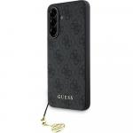 Etui Guess 4G Charms Collection do Galaxy A56 5G, czarne