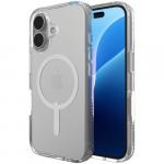 Etui Zagg Gear4 Crystal Palace Snap do MagSafe do iPhone 16, przezroczysto-białe