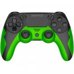 OUTLET: Kontroler bezprzewodowy YAXO Hornet Fury do PS4 PS3, PC, Bluetooth, zielony