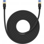 Kabel sieciowy z oplotem Baseus Cat.7 RJ-45, 10Gb/s, 8m, czarny