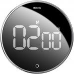 OUTLET: Minutnik, timer Baseus Heyo obrotowy czasomierz , czarno-srebrny