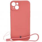 Etui Bizon Case Silicone do iPhone 15 Plus, brudny róż