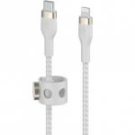 Kabel Belkin Boost Charge Pro Flex Braided MFi USB-C do Lightning 1m, biały