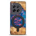 Drewniane etui do OnePlus 12, Bewood Unique Neons Vegas do MagSafe