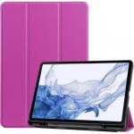 Etui Bizon Case Tab Lizard do Galaxy Tab S8 / S7, ciemnofioletowe