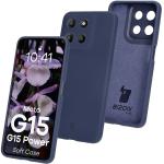 Silikonowe etui Bizon Soft Case do Motorola Moto G15 / G15 Power, ciemnoniebieskie
