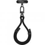 Smyczka na nadgarstek do telefonu Tech-Protect C4S Rope Wrist Strap, czarna z czarnymi elementami