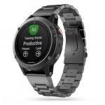 Stalowa bransoletka Tech-Protect Stainless, QuickFit 26mm do Garmin Fenix 8 (51 mm) / 7X Pro / 7X / 6X Pro, czarny