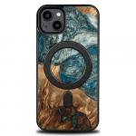 Drewniane etui do iPhone 15 Plus, Bewood Unique Planets Ziemia do MagSafe